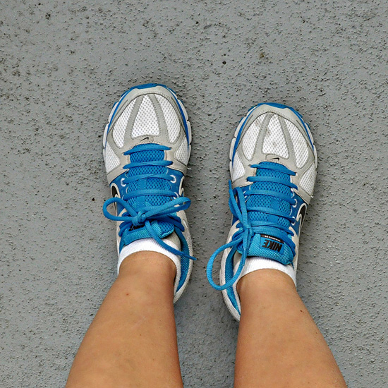 New running shoes; photo courtesy Michelle Rebecca